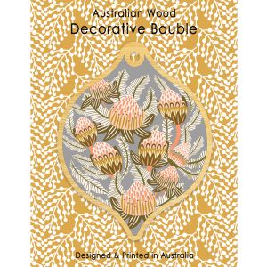 Single Bauble - Bush Toned Banksias 