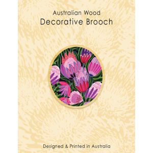 Pink Protea Brooch