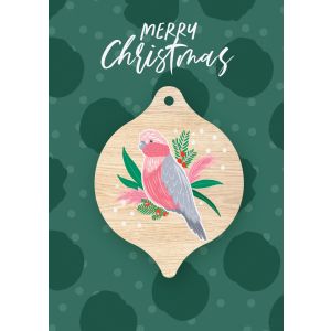 Greeting Card - Christmas Galah  