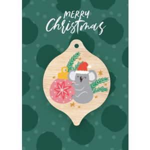 Greeting Card - Christmas Koala  