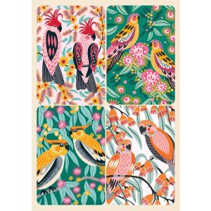 Removable Magnets Card - Australian Birds