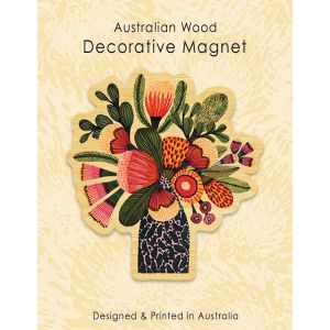 Wooden Magnet - Aussie Natives