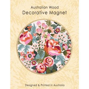 Blush Peonies & Roses 70mm Magnet