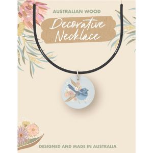 Pastel Fairy Wren Necklace