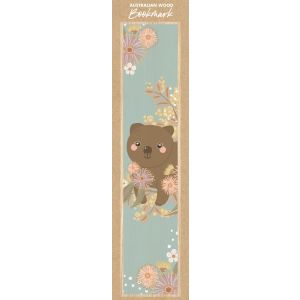 Wombat Wooden Bookmark
