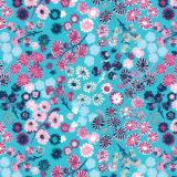 Aqua Flower Cluster 