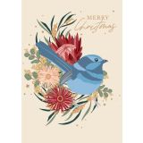 Christmas Blue Wren