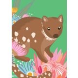 Green Quoll Greeting Card