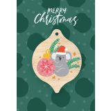 Greeting Card - Christmas Koala  