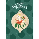 Greeting Card - Christmas Cockatoo 