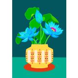 Blue Water Lily