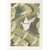 Crane - Green Crane Print