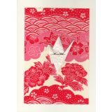 Crane - Red & Pink Scene