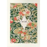 Crane - Green & Gold Swirl