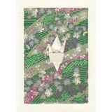 Green Japanese Floral