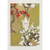 Crane - Gold Blossom Trees