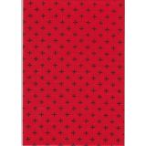 Red with Black Cross