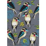Kookaburras on Grey