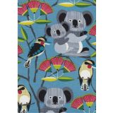 Koalas on Blue