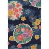 Floral Scene - Navy