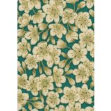 Cream Flowers on Green