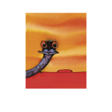 Emu with Ayers Rock