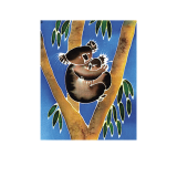 Koala and Baby in Tree