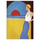 Beach Sunset Printed Greeting