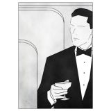 1930's Dinner Suit Printed Gre