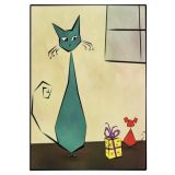 Cat and Mouse Birthday Printed