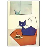 Feline Birthday Cupcake Printe