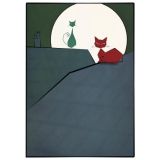 Full Moon Delight Printed Gree