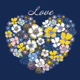 Heart Flowers Love