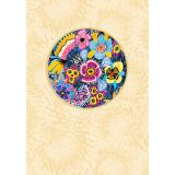 Blue Garden 70mm Magnet Greeting Card