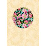 Pastel Flowers 70mm Magnet Greeting Card