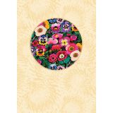 Pansies 70mm Magnet Greeting Card