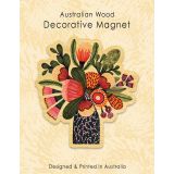 Wooden Magnet - Aussie Natives