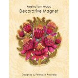 Wooden Magnet - Waratahs