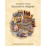 Wooden Magnet - Natural Native
