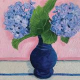 Hydrangeas On Pink