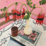 Sturt's Desert Peas On Pink