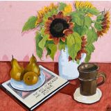 Sunflowers & Ripe Pears
