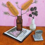 Still Life on Flamingo Pink