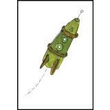 Rocket Printed Gift Card