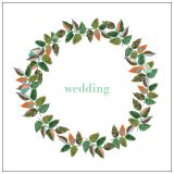 Painted Wreath Wedding