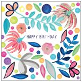 Mini Floral Happy Birthday