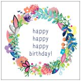Mini Wreath Happy Birthday