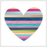 Mini Stripe Heart