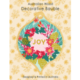 Single Bauble - Christmas Joy Wreath 
