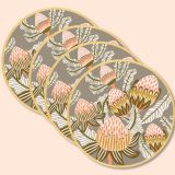 Bush Toned Banksias Wooden Coasters (set of 4)